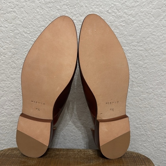 Nisolo Emma d’Orsay Oxford Leather Brandy Size 7.5 - Picture 9 of 11